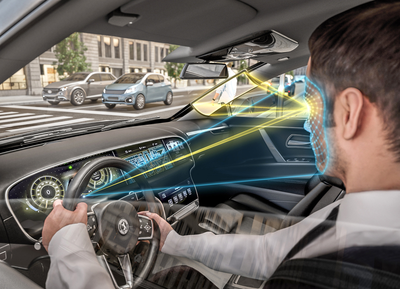 Technologija naudoja vairuotojo judesių sekimo sistemą.